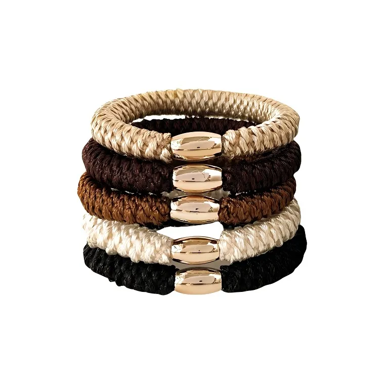 Danqin Эластичный шнур Сплав Резинка для волос Женские