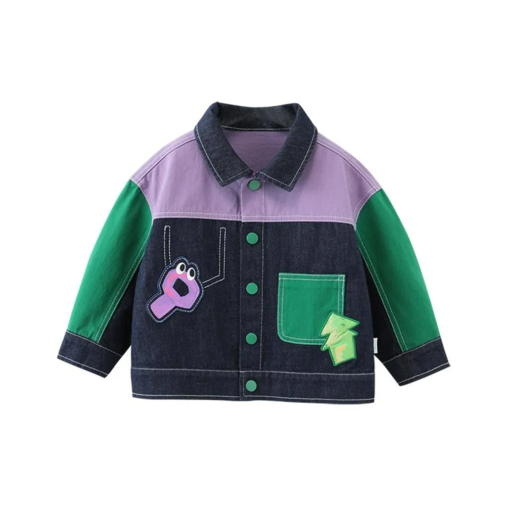 CICIIBEAR Джинсовая куртка синий цвет для детей от 3 до 7 лет