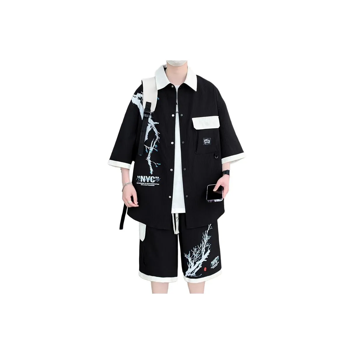 NEAR HERE Shirt Matching Set Unisex