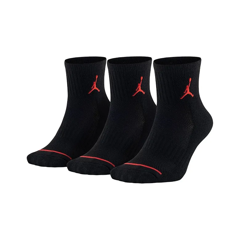 Джордан носки 3 упаковки глубокий черный для подростков