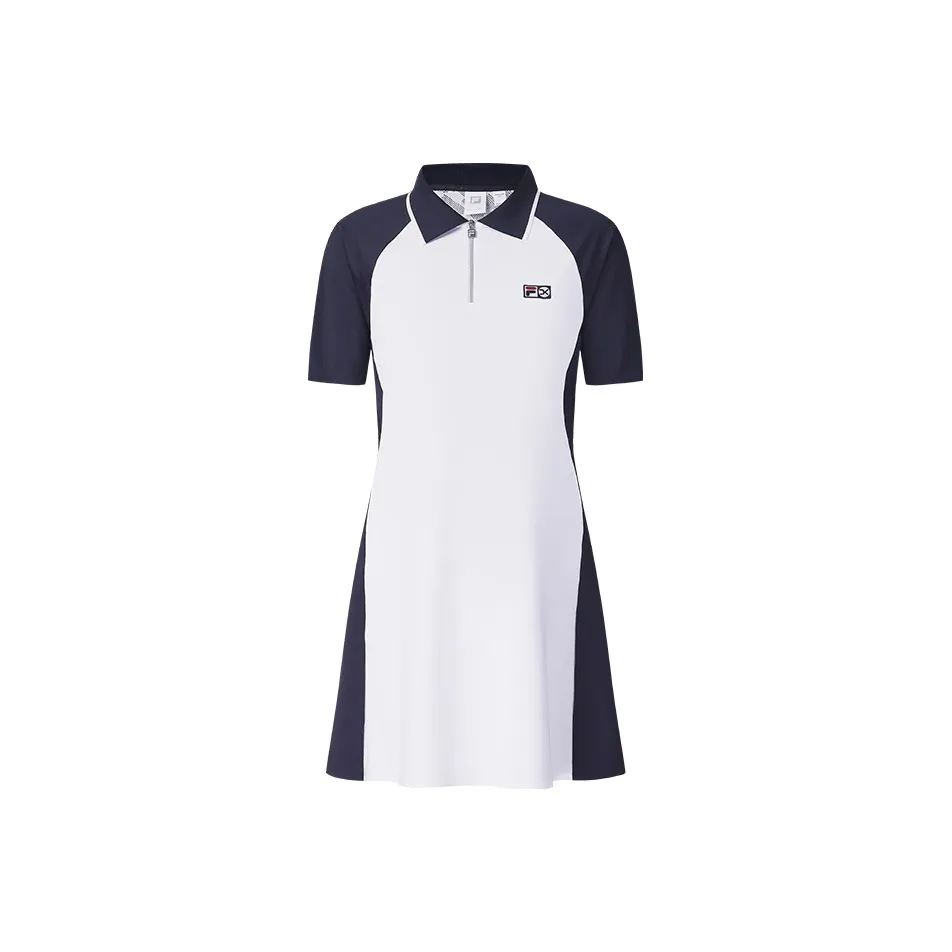 FILA ATHLETICS Теннис Короткий рукав Платье Женское Королевский синий Nv