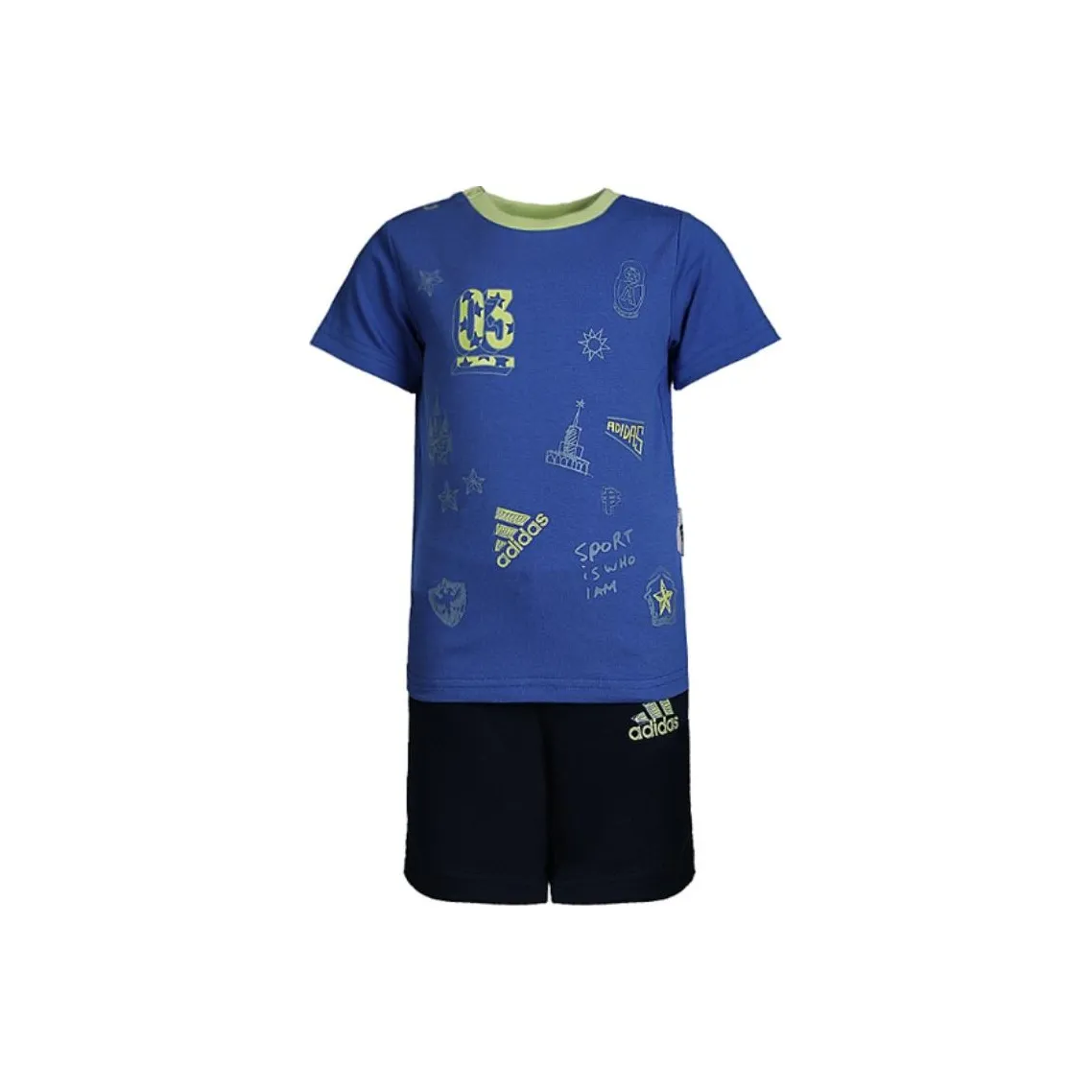 Adidas Повседневная спортивная одежда Синий Черный для малышей и детей дошкольного возраста