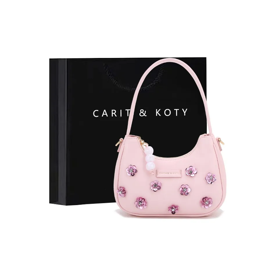 Carit&Koty PU Shoulder Bag Women's Pink