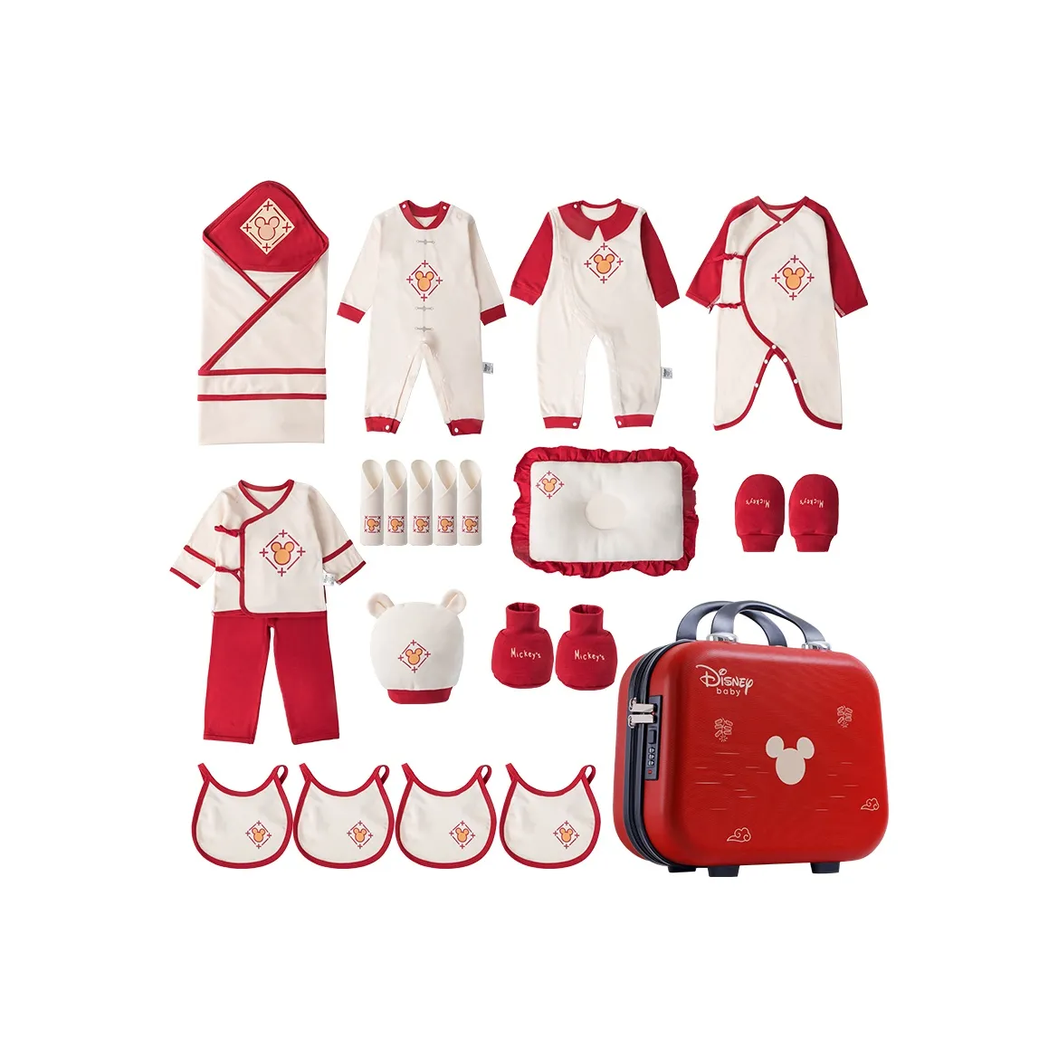 Disney Малыш Подарочная коробка Китайский Красный Новорожденный и Детский