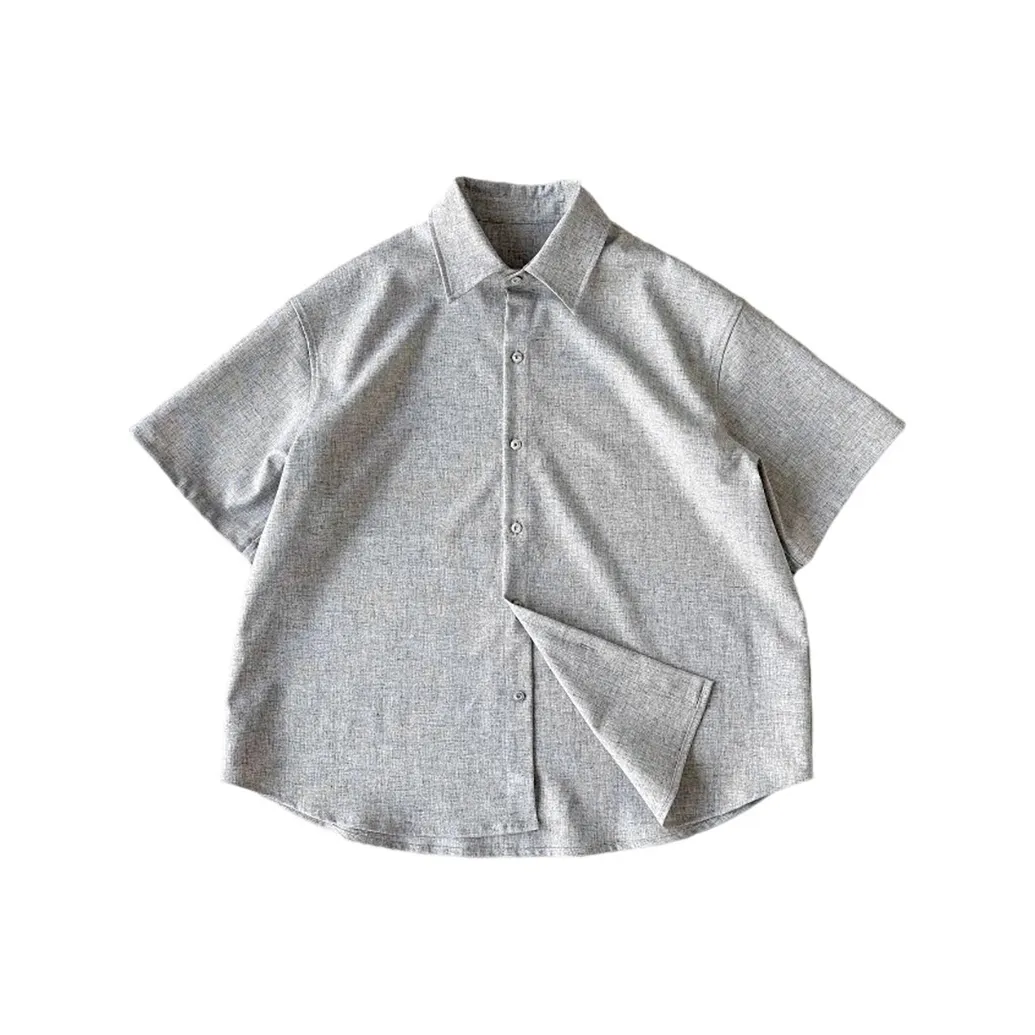 LA'T.WEEKEND Серая пряжа Белый Унисекс Рубашки