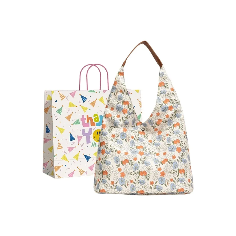 Three Ducklings ПУ (полиуретан) Сумка через плечо Женская Красные цветы Бабочка Белый