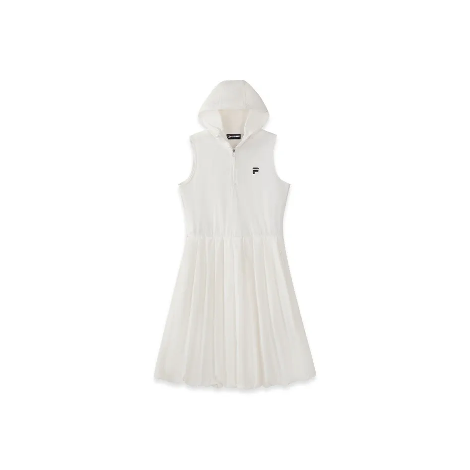 FILA FUSION Жизнь Без рукавов Платье Женское Молочно-туманный белый WT