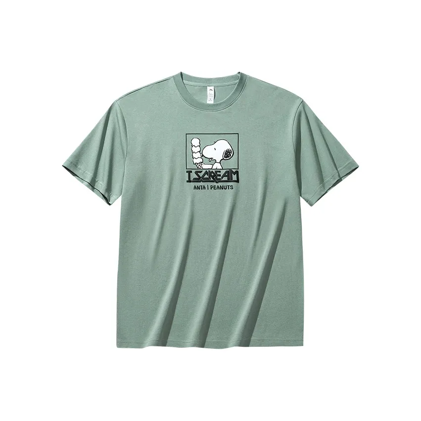 CHAOJIANTA X SNOOPY T-рубашка Мужская Камелия Зеленая