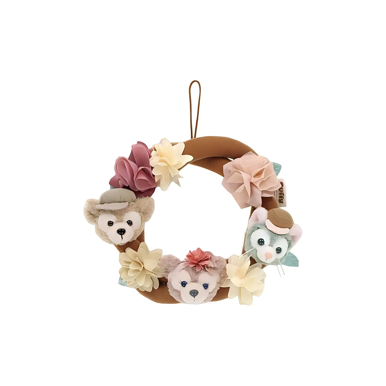 Коллекция Disney 2023 Spring Duffy and Friends Плюшевая кукла с подвеской в виде венка высота 19 см Токийский Дисней