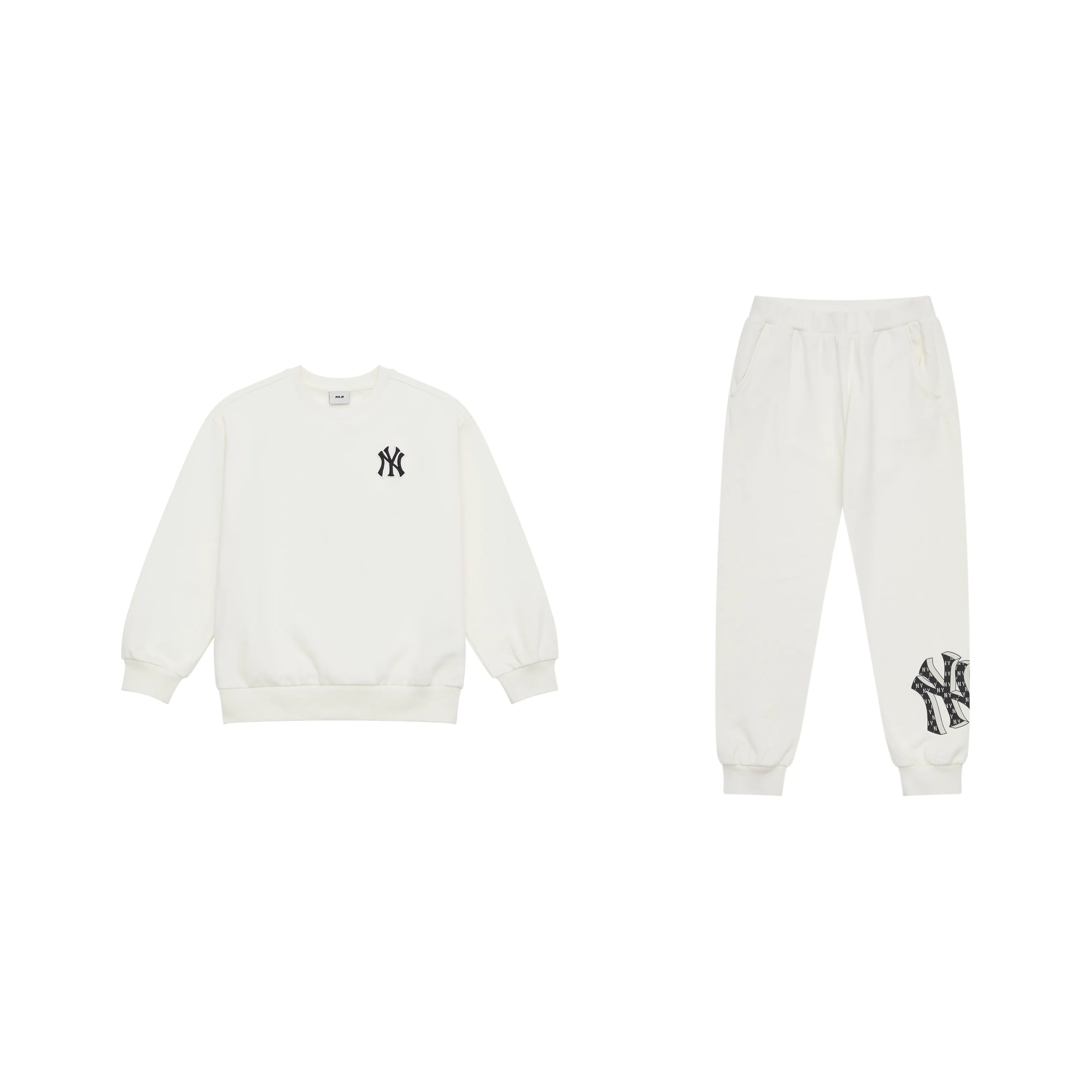 Mlb Base Logo Повседневная спортивная одежда New York Yankees FW24 Кремовый Детский