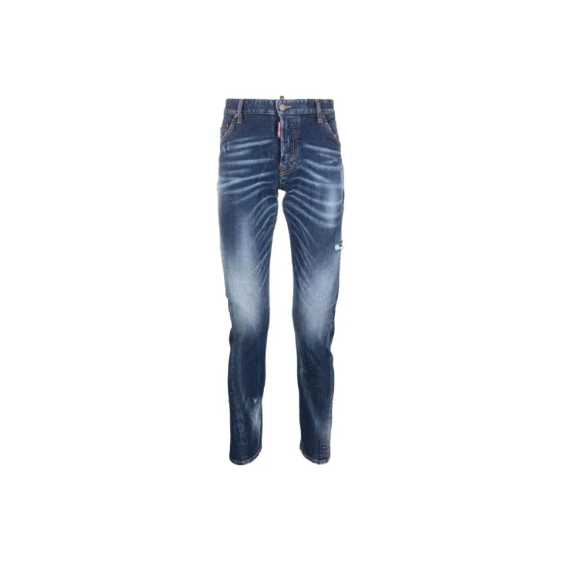 raised seam tapered jeans
