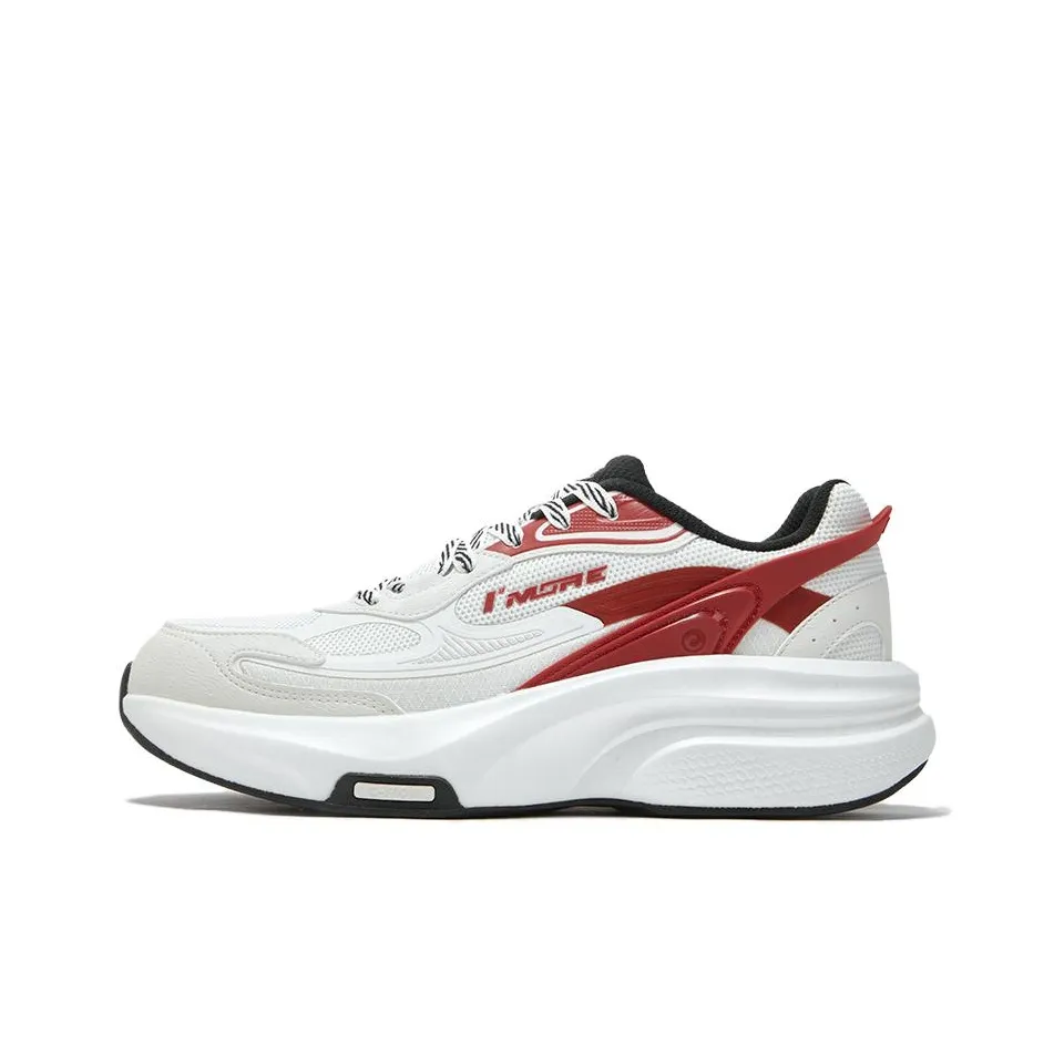 361° Износостойкий и Легкий Низкий Топ Casual Мужской Белый Красный