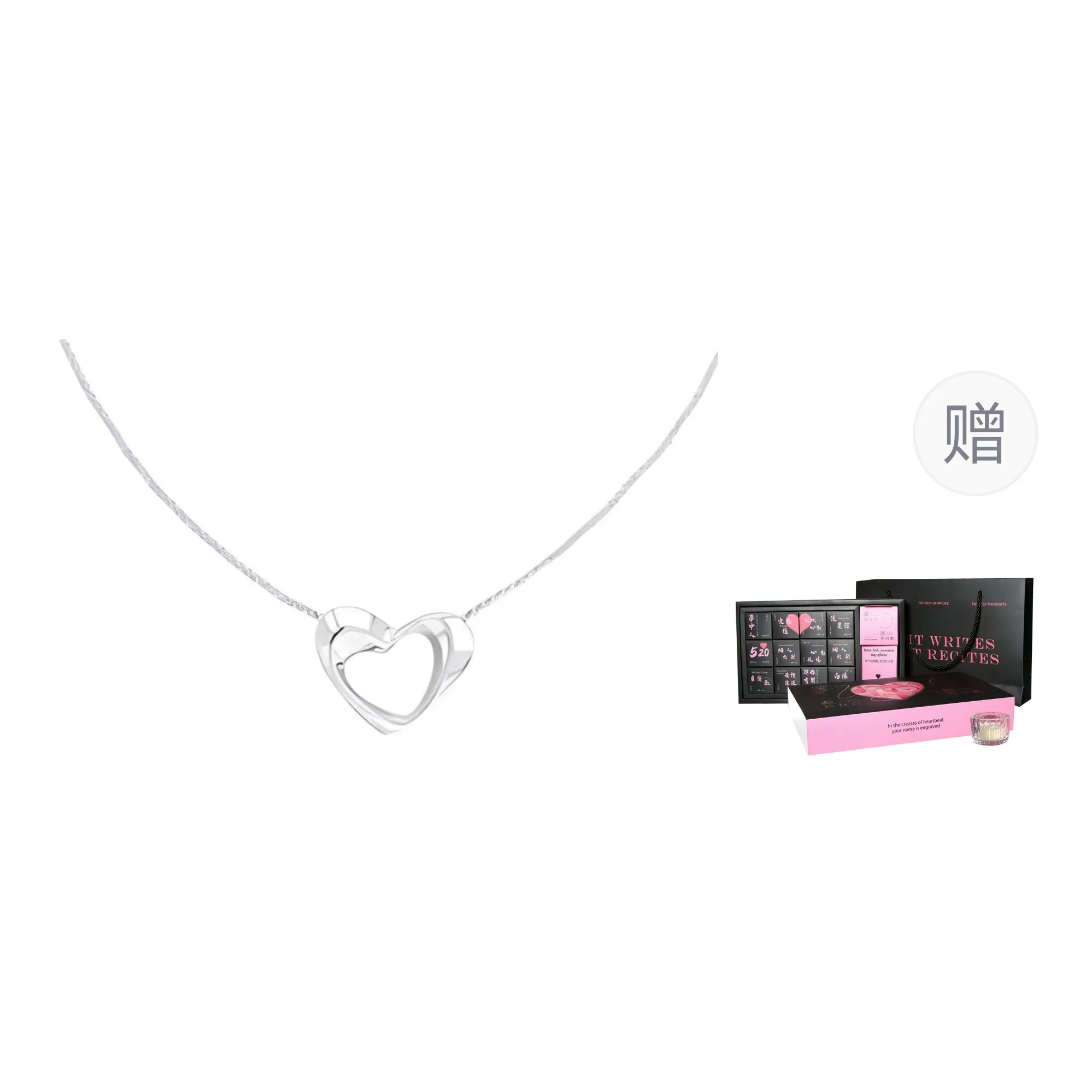 CALVIN KLEIN Titanium Steel Necklaces Women's Silver