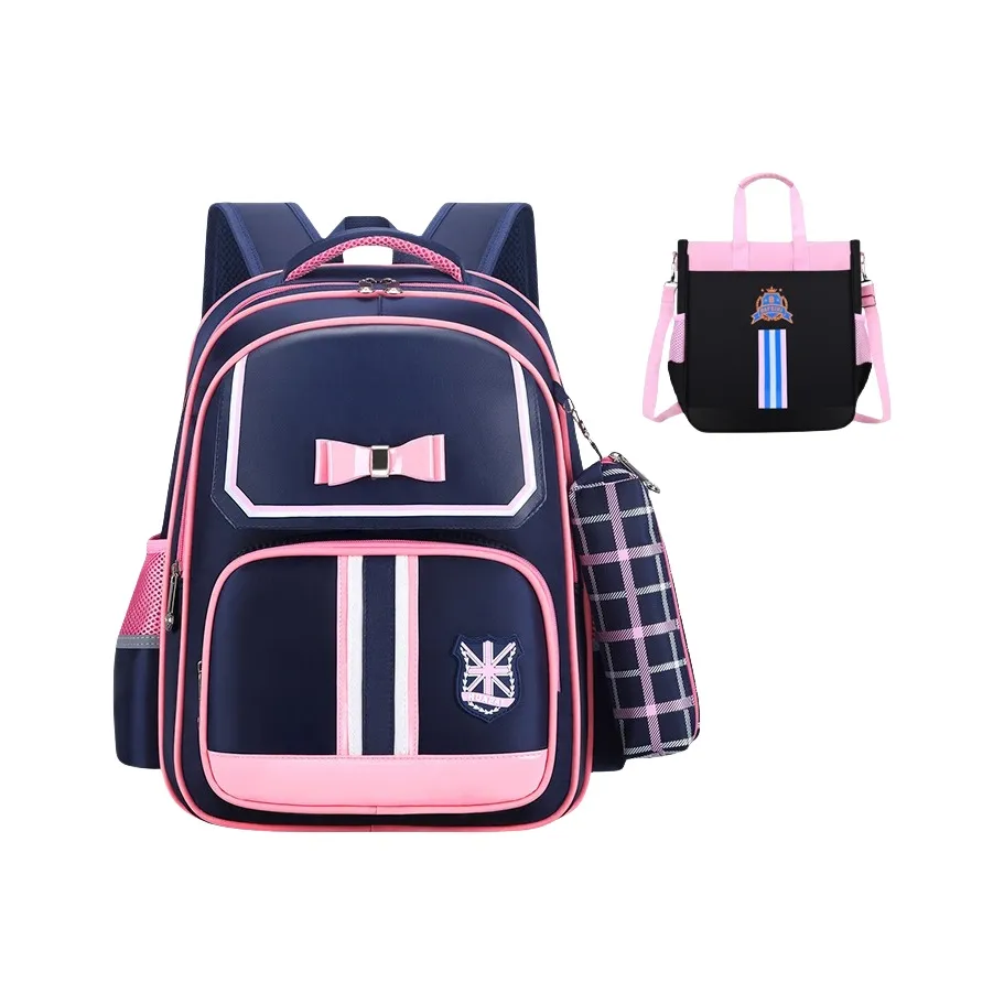 Buffini Oxford Kids Bag Baby Blue Pink