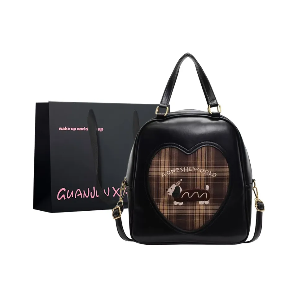 Champion Cub ПУ (полиуретан) Рюкзак Женские Черный Кофейный Коричневый