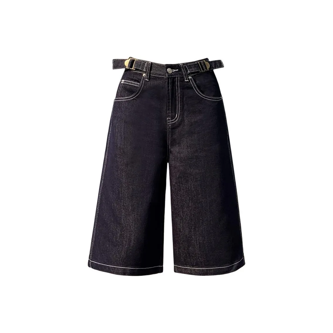 Rose Denim Shorts Women's Dark Blue