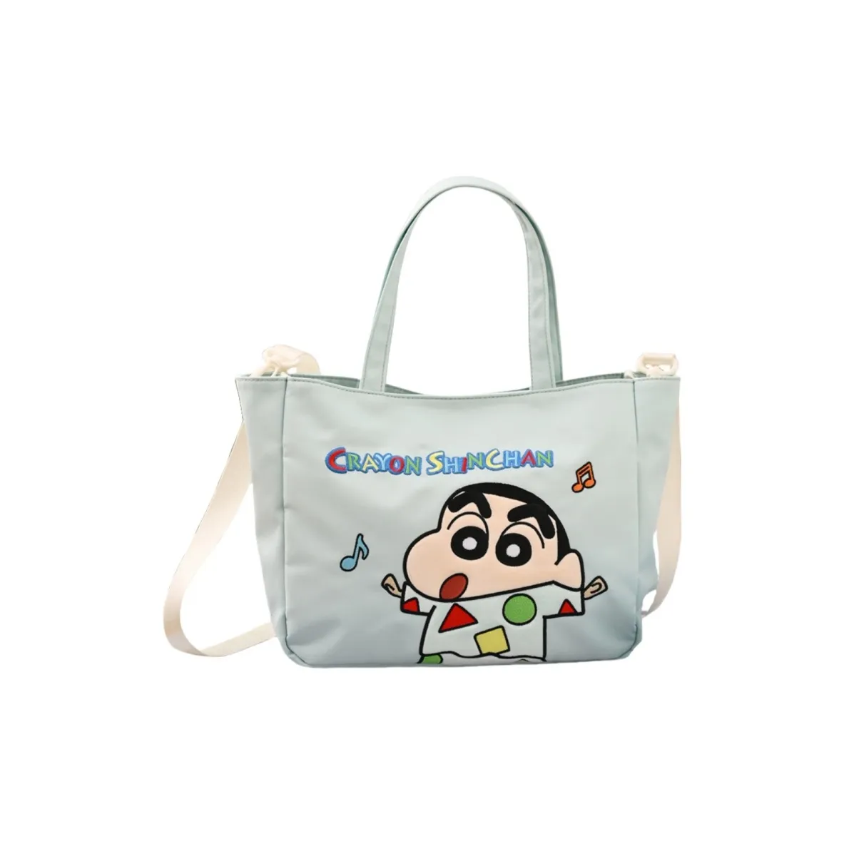 Crayon Shinchan Холст Портативная Сумка через плечо Сумка на плечо Унисекс Зеленая