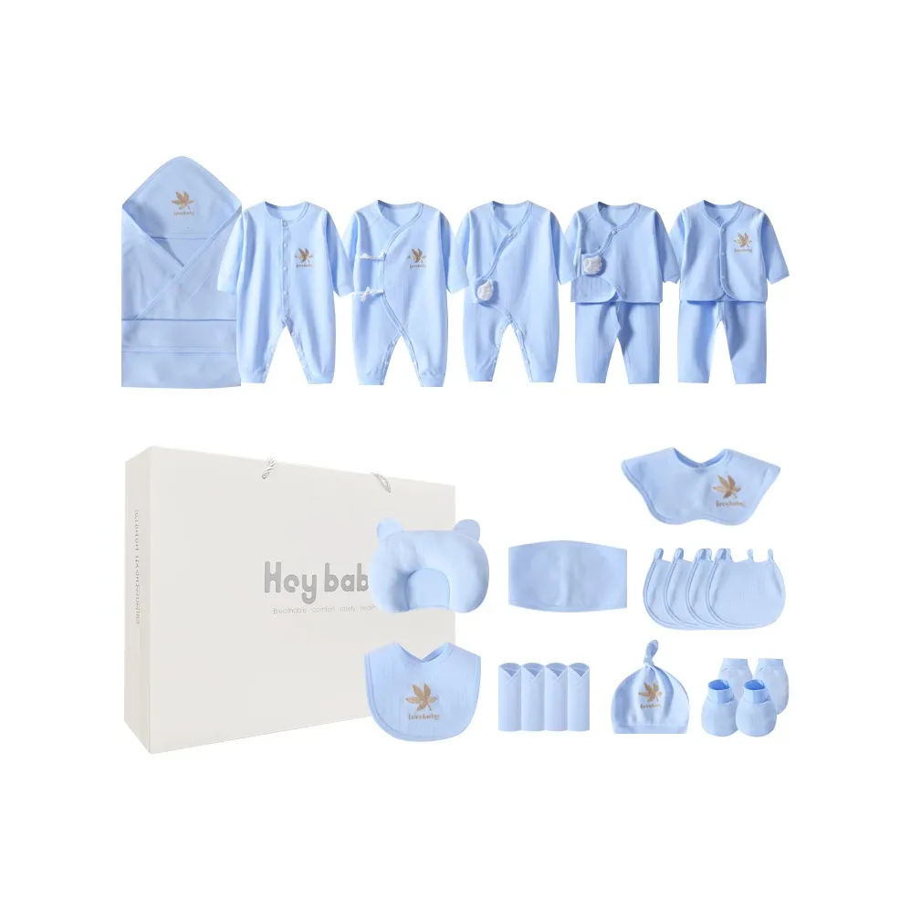 Dis Rabbit Newborn Малыш Подарочная коробка Четыре Сезон Синий Младенец И Детский сад