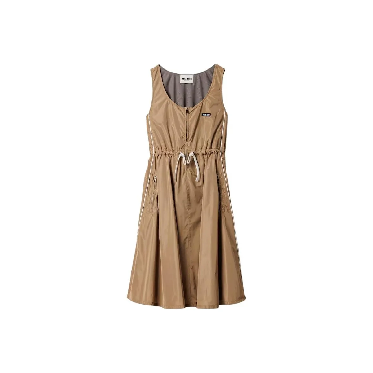 MIU MIU Sleeveless Drawstring Dress