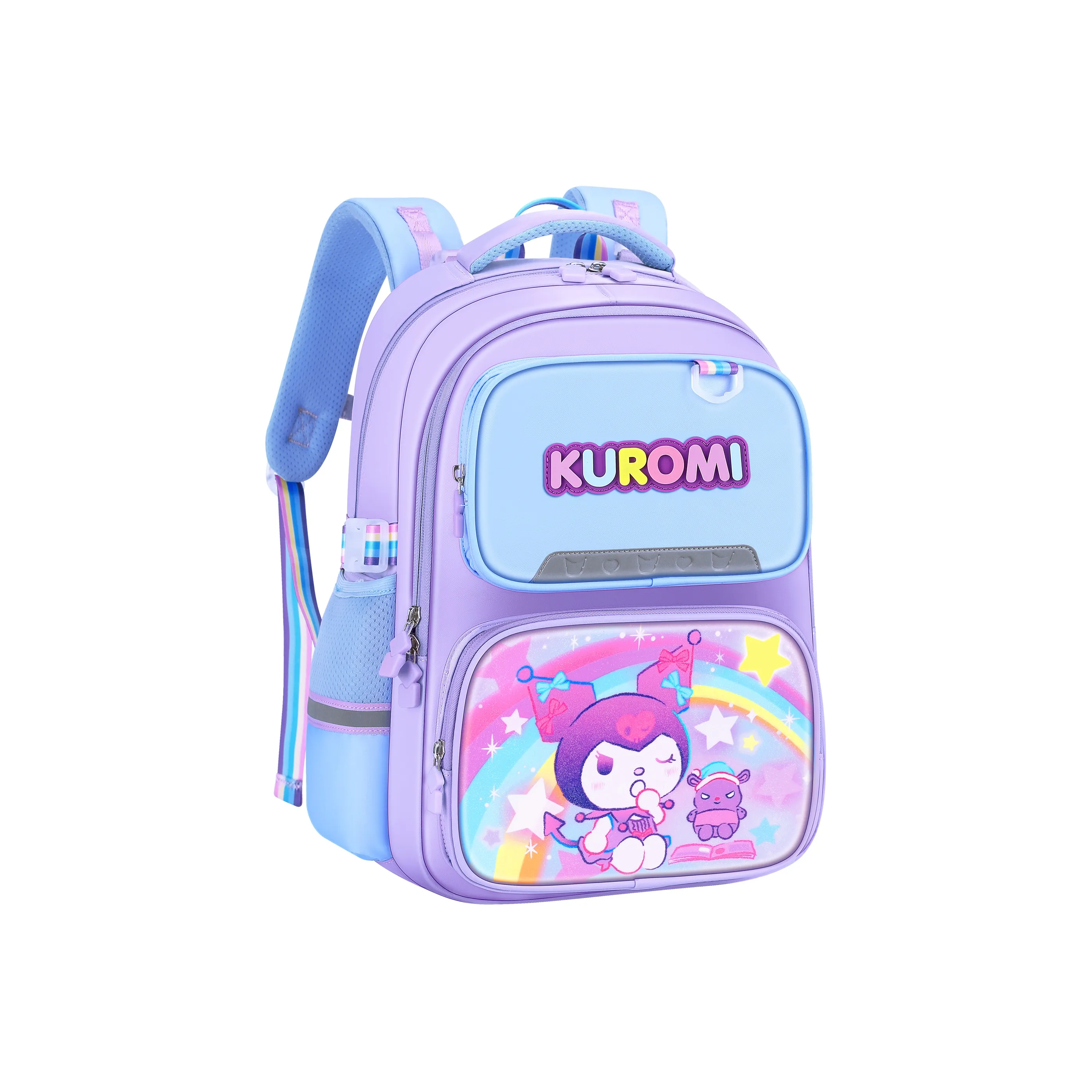 Hello Kitty Sanrio Series Полиэстер Рюкзак Студенческий Рюкзак Стандартный Детский Фиолетовый