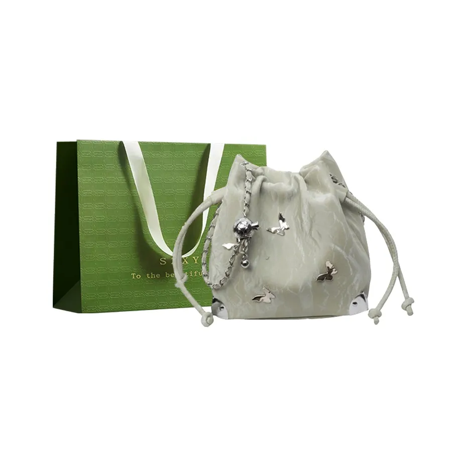 Three Ducklings ПУ (полиуретан) Сумка через плечо Подростки Экрю Серебряный Зеленый Синий