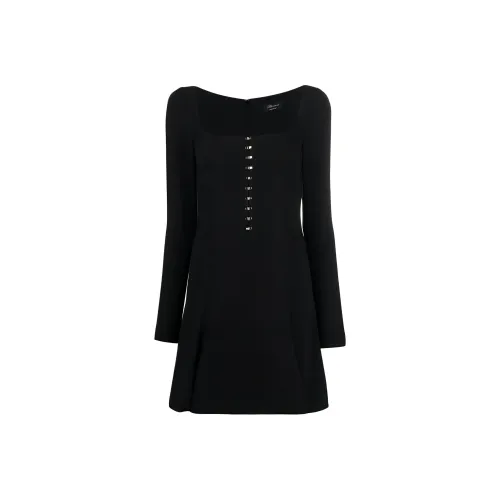 Blumarine Черное Женское Длинное Платье с Рукавами