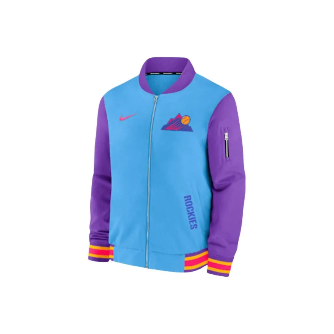 Nike Colorado Rockies Authentic Collection City Connect Men's Nike Mlb Full Zip Bomber Jacket