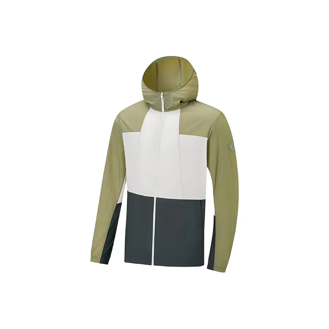 XTEP Trench Coat Men's Sand Pea Green/Bright Moon White/Stone Jasper