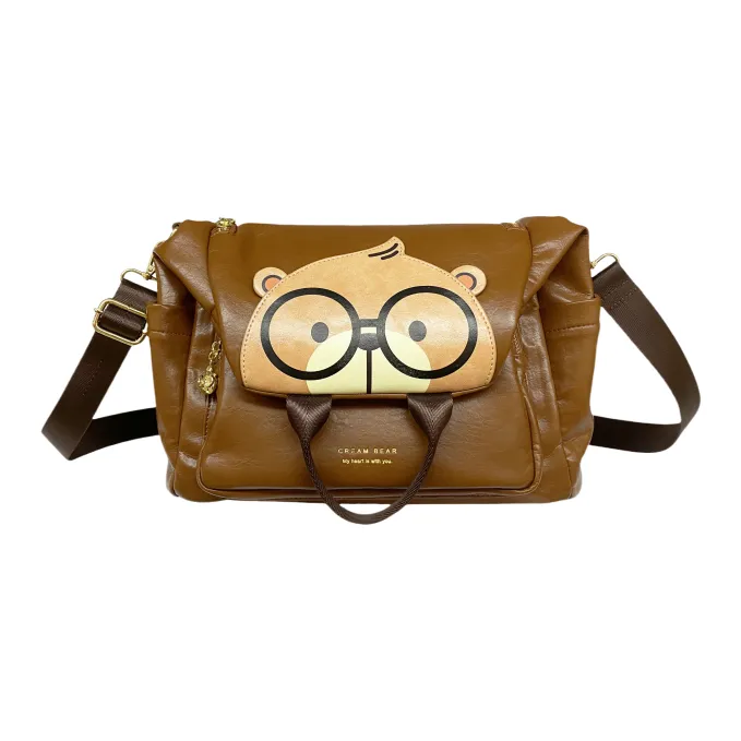 CREAM BEAR ПУ (полиуретан) Одно плечо Через плечо Рюкзак Женские Коричневый Розовый Желтый