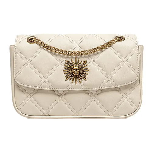 VANESSA HOGAN Коровья кожа Цепочка Подмышечный Сумка через плечо Женская Белая