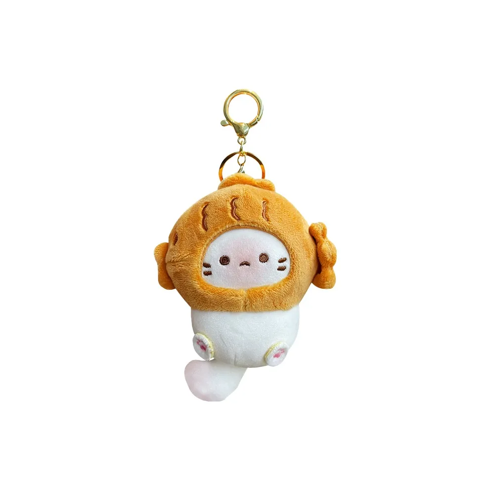 A little tide to play Какао Кошка Снэк Тайяки Брелок Куклы Плюшевый Брелок 12 см Рекомендуемый рост