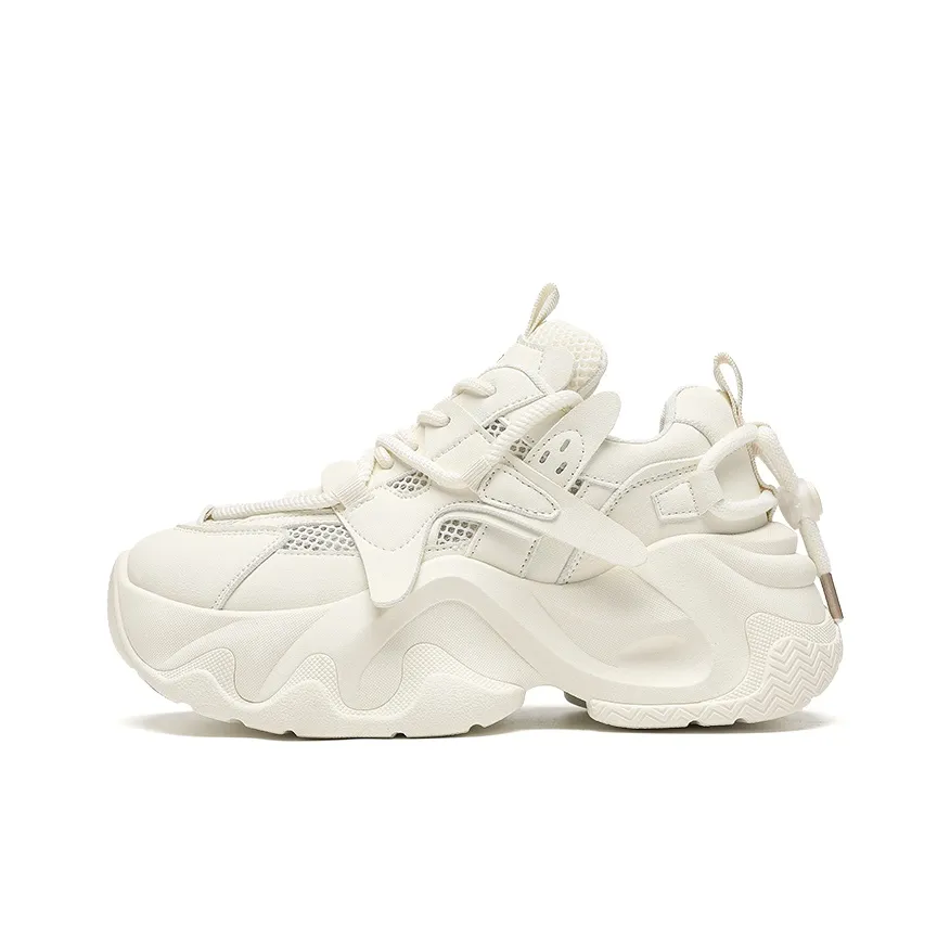 ZHR Little White Bear Устойчивый к истиранию Дышащий Низкий Топ Повседневная Обувь Женская Бежевая