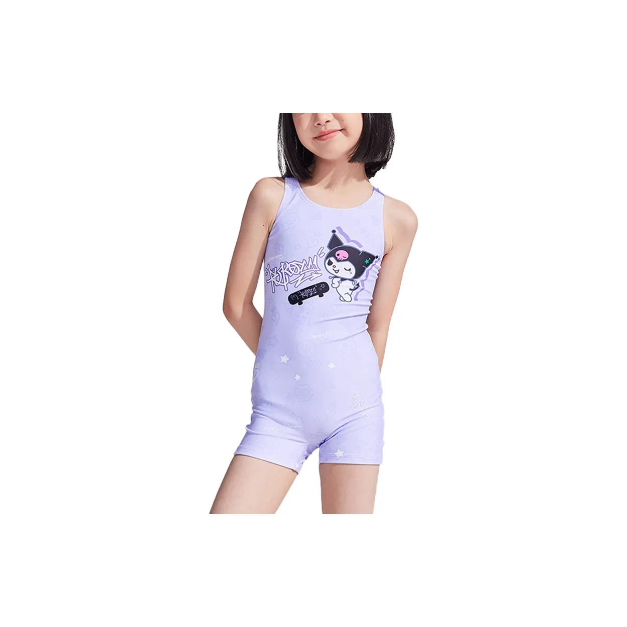 ZOKE Детский купальник розово-фиолетовый Kuromi для малышей