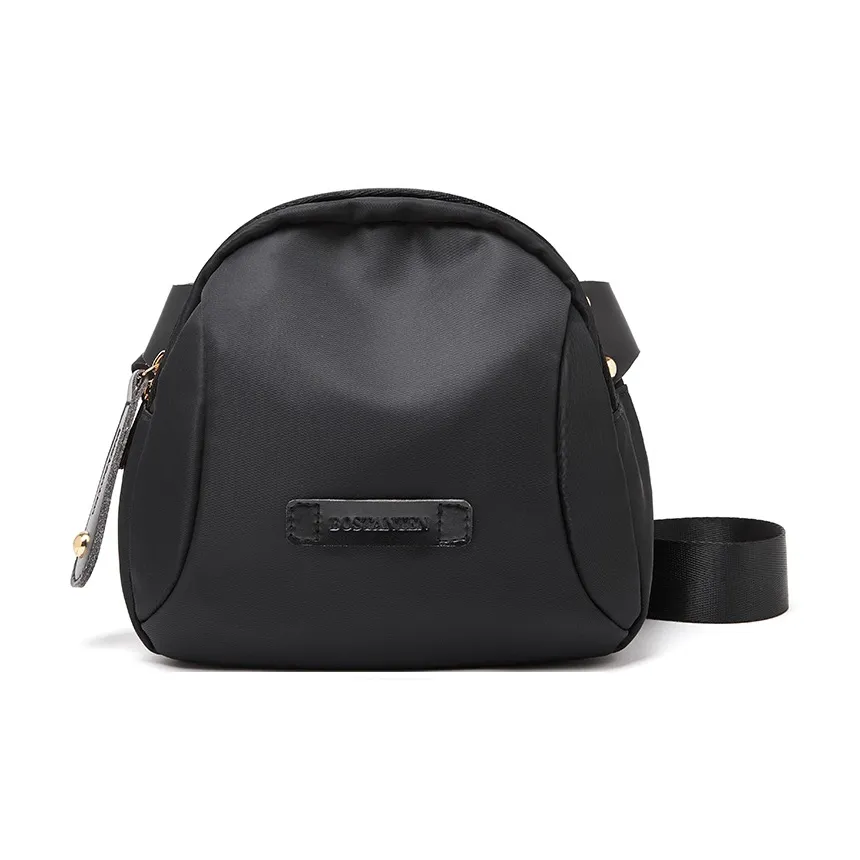 BOSTANTEN Ткань Маленькая Круглая Сумка Сумка через плечо Стандартная Женская Черная