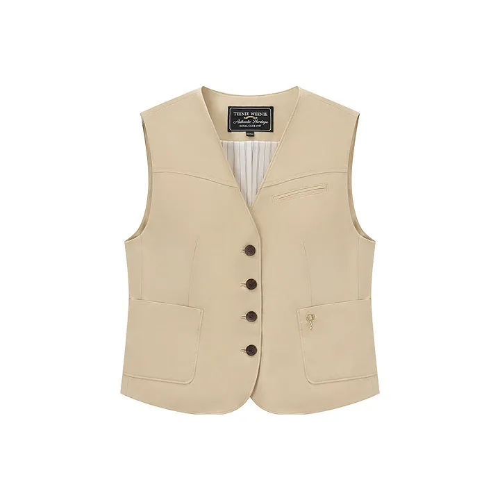 Teenie Weenie Vests Women's Khaki
