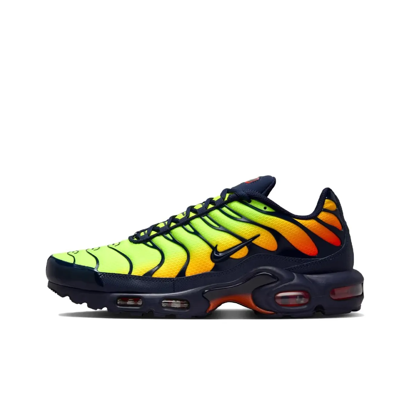 Nike Air Max Plus Low Top Повседневные Беговые Кроссовки Унисекс Черный Зеленый