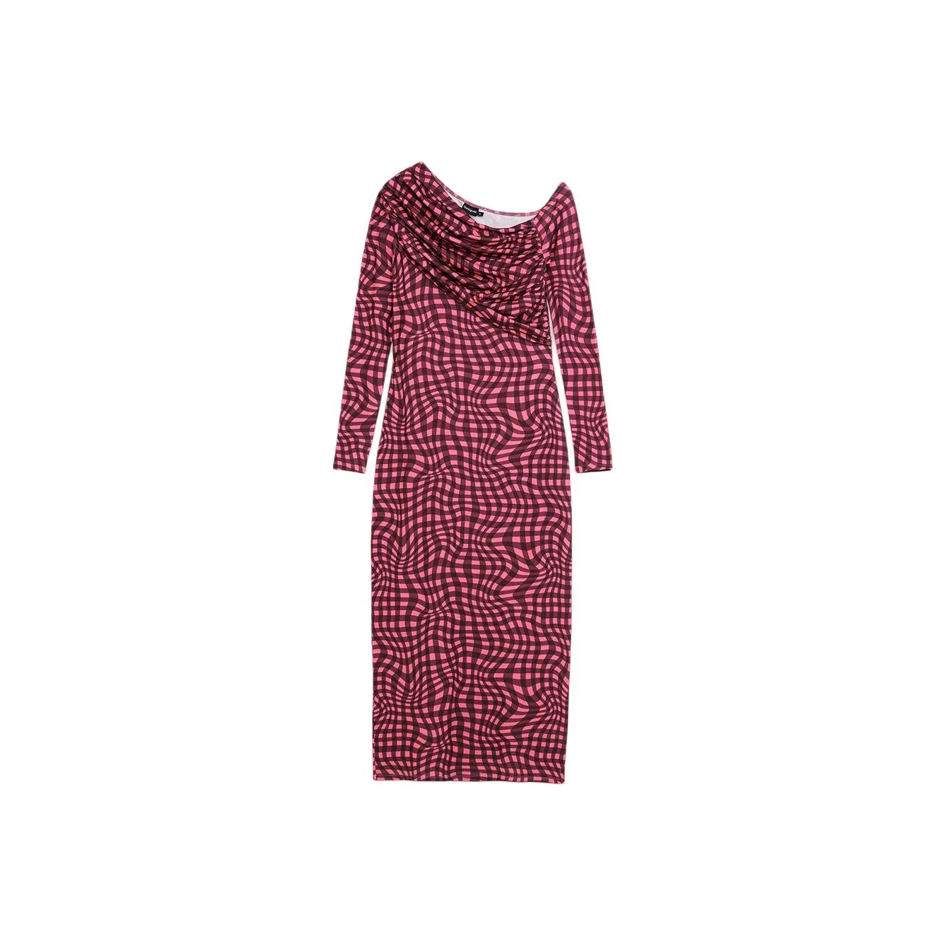 Desigual Длинное платье с длинными рукавами женское