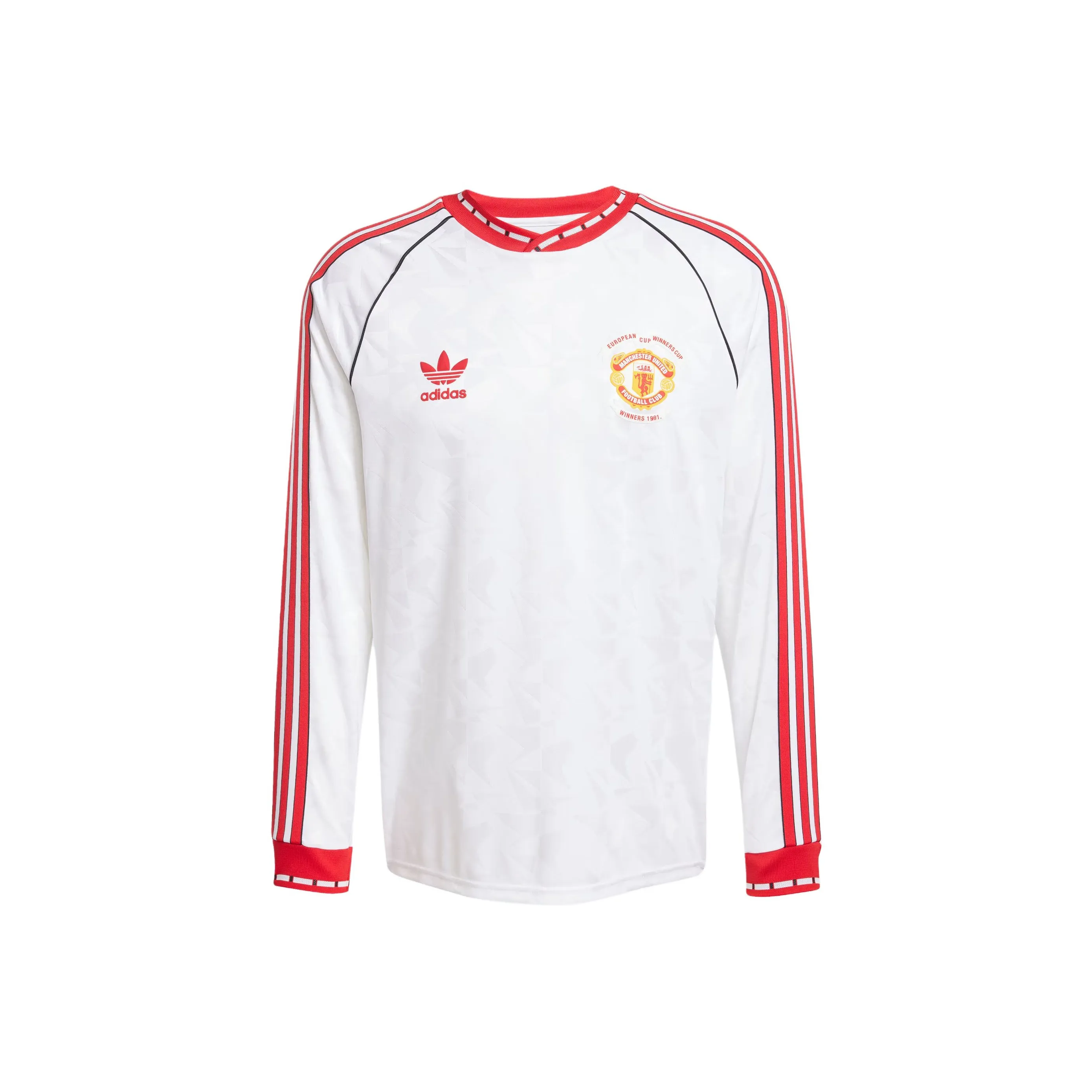 Adidas Originals Manchester SS25 UNITED '91 AWAY JERSEY Soccer Jersey Men's White/Red