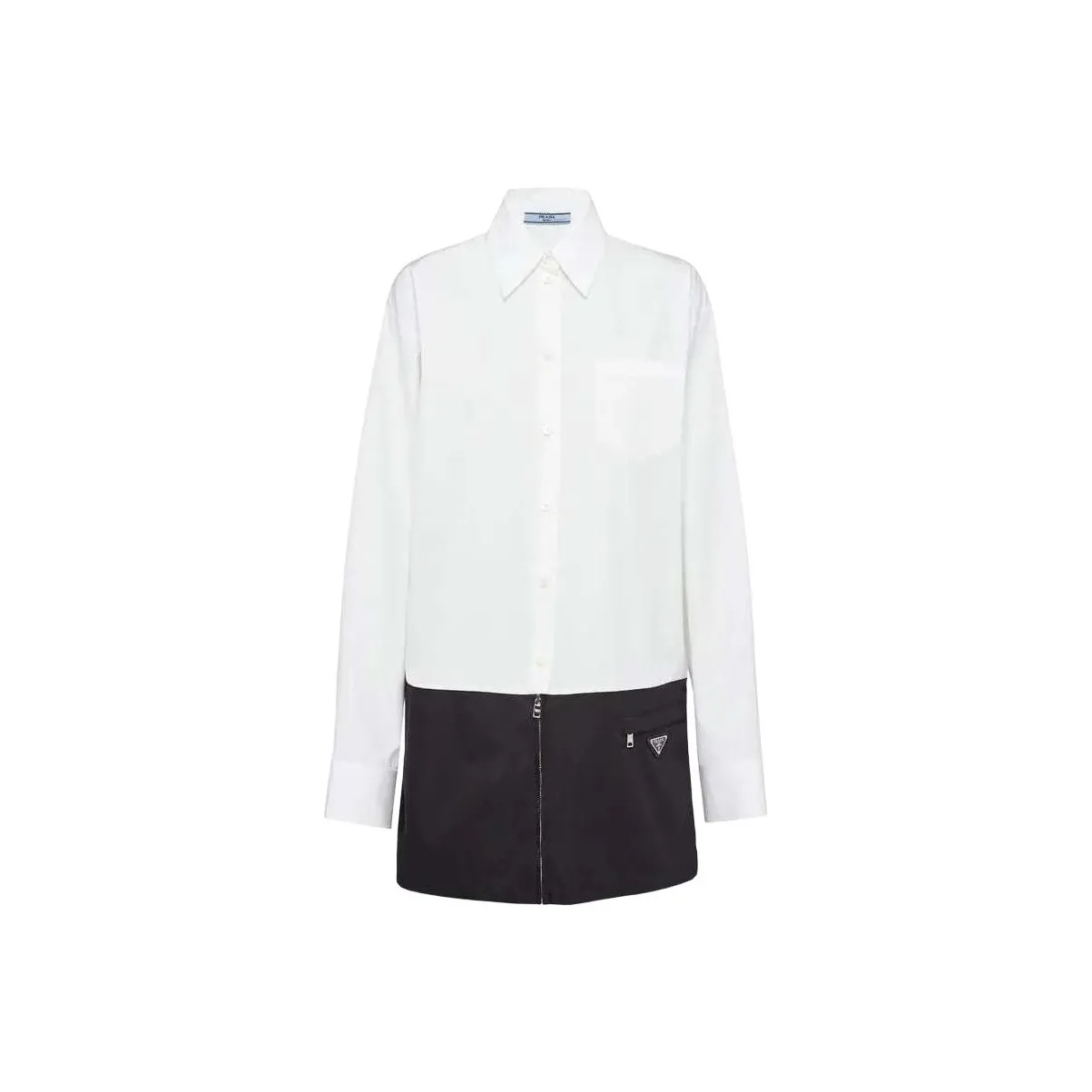 PRADA FW22 Long Sleeved Dresses Women's White