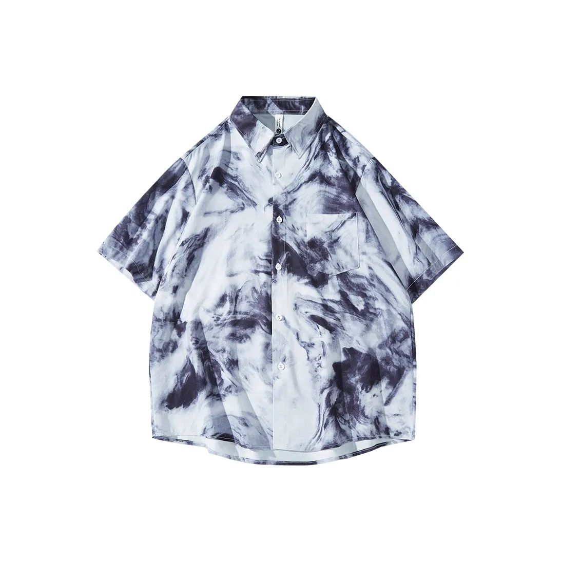 HUMNAT Летний Юношеский Большой Размер Рубашка Унисекс