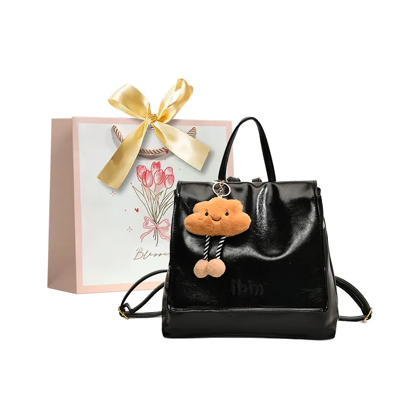 Champion Cub ПУ (полиуретан) Рюкзак Женские Черный Кофейный Ангорский Красный