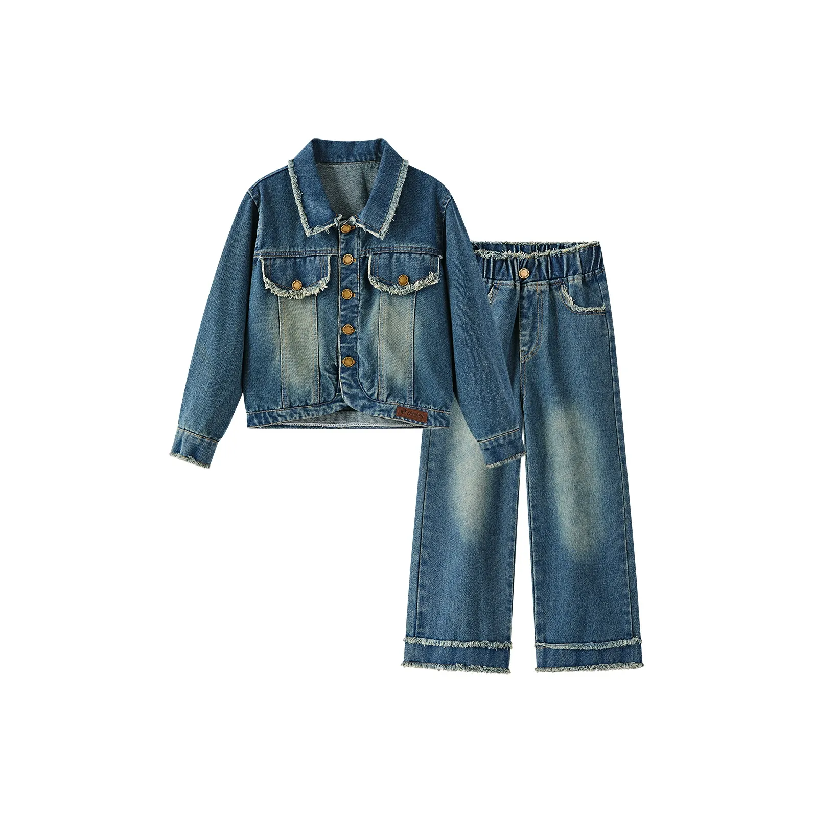 Disney Повседневная Спортивная Одежда Джинсовый Синий Детская