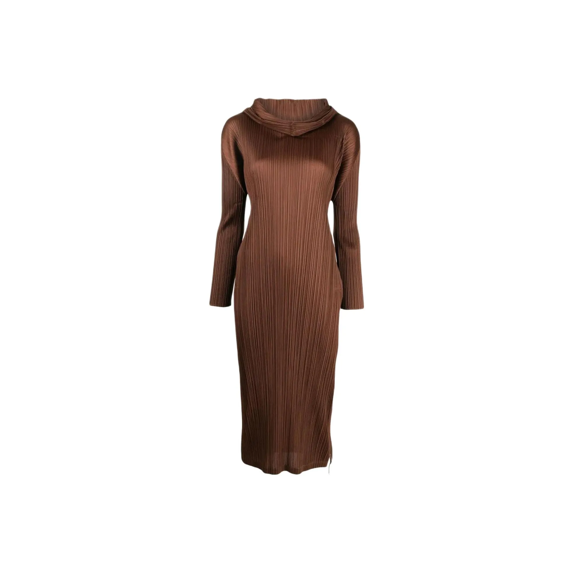 PLEATS PLEASE ISSEY MIYAKE High-neck Pleated Dress