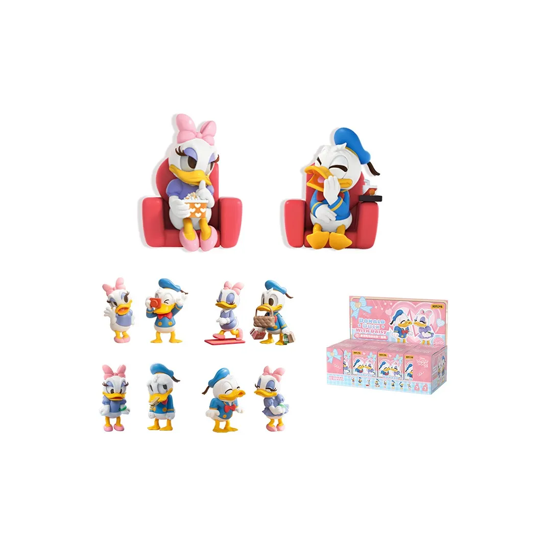 52TOYS Disney Donald Duck And Daisy Duck Together. Слепые коробки Один Mystery Box Целая коробка 8 шт