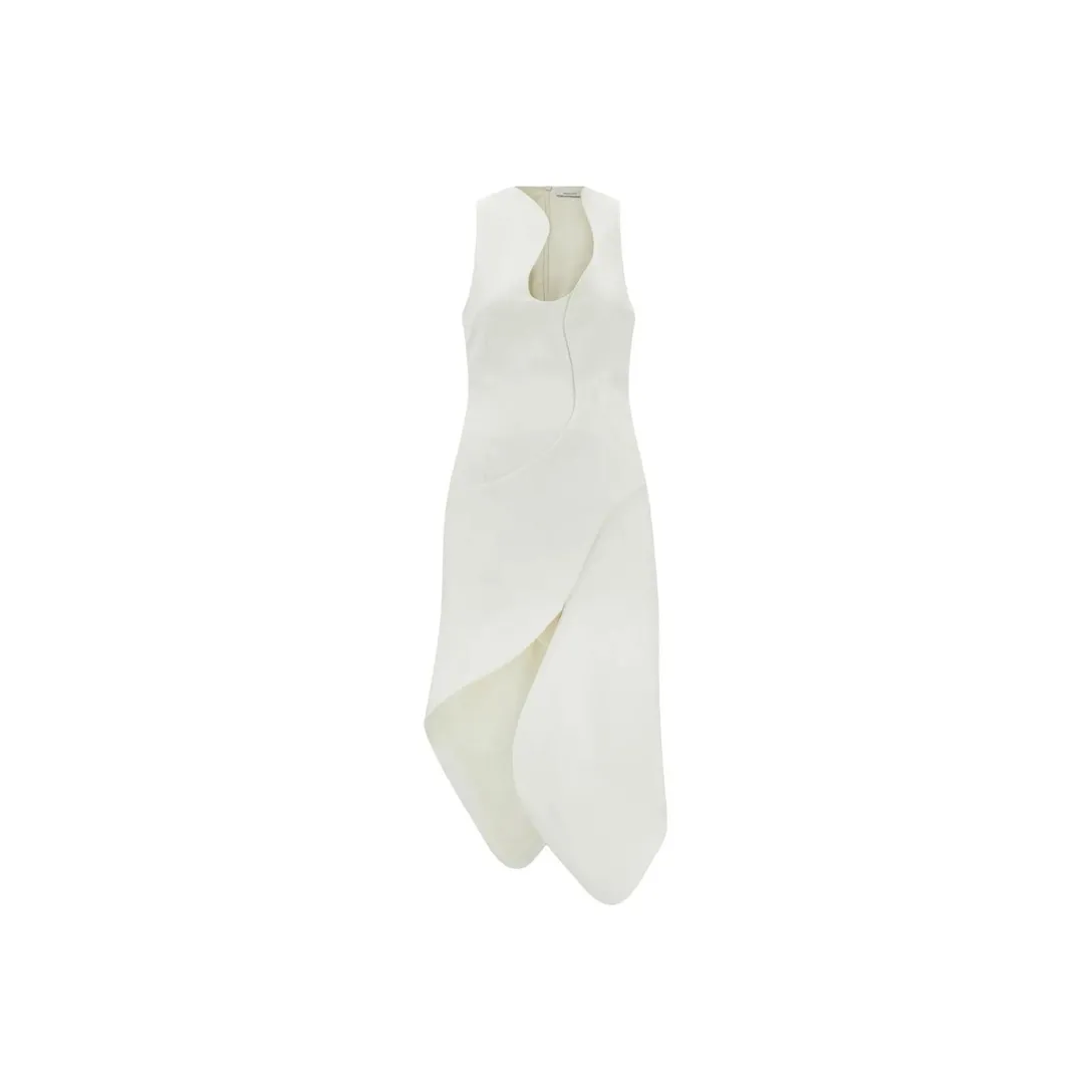 Ferragamo Asymmetric Midi Dress