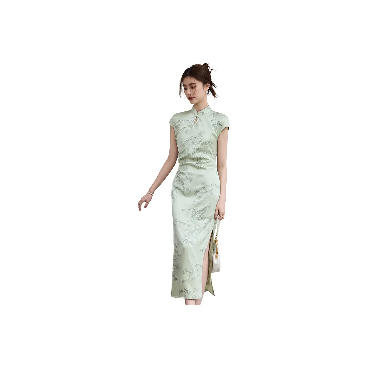 VICTORIA&VERA Cheongsam Women's Classical Style Green