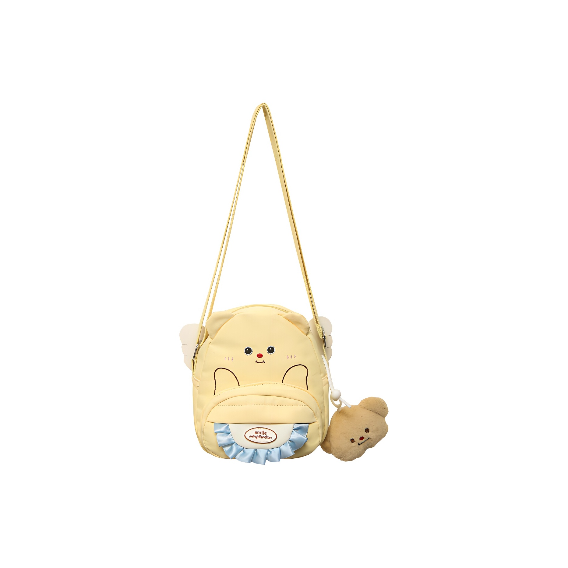 【SOFT SEOUL】 shirring SOFT TRIANGLE BAG : Yellow SHIRRING SOFT TRIANGLE BAG_PINK - 소프트서울