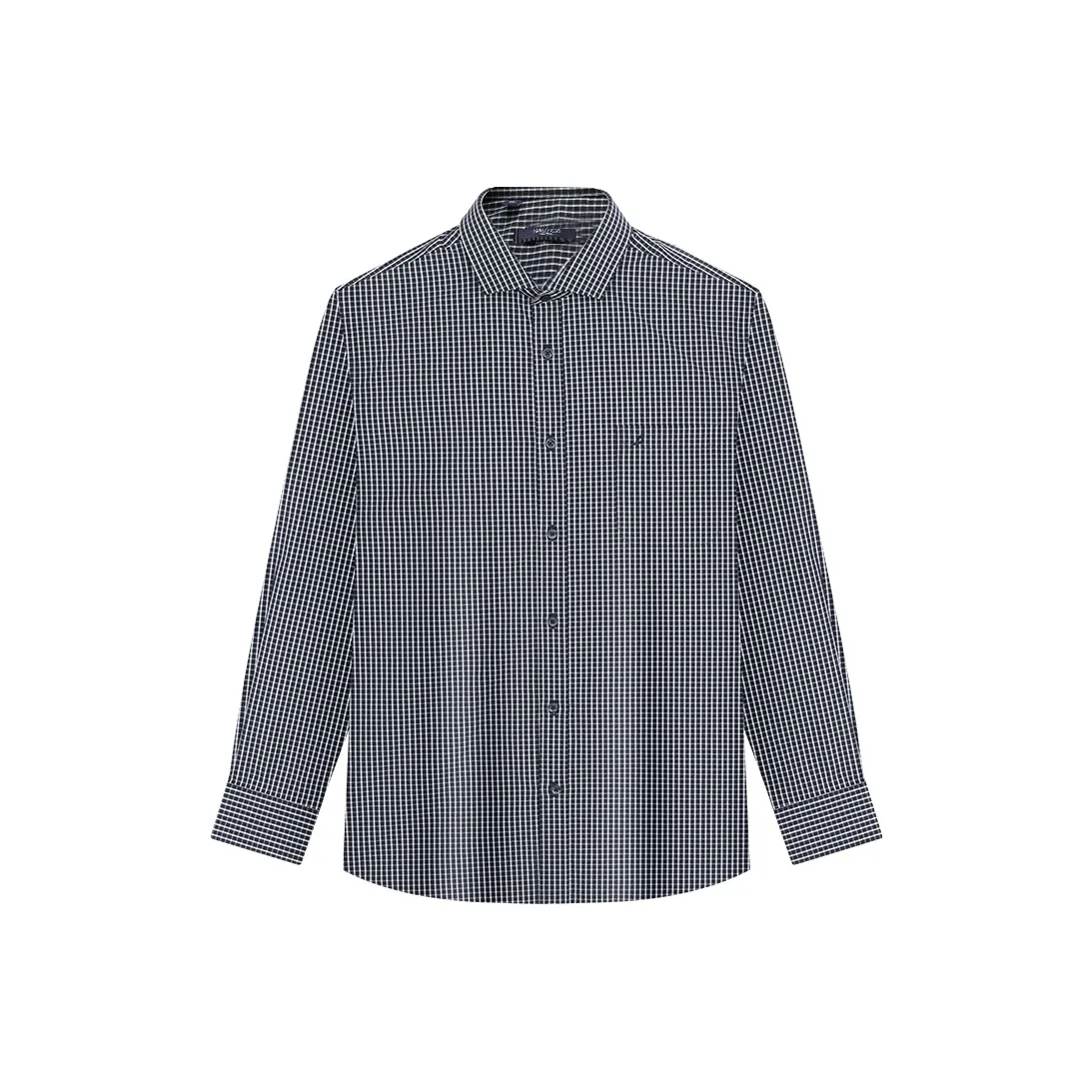 NAUTICA TAILORED Черно-белая клетка Мужская рубашка