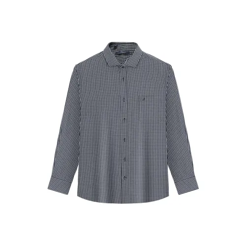 NAUTICA TAILORED Черно-белая клетка Мужские Рубашки