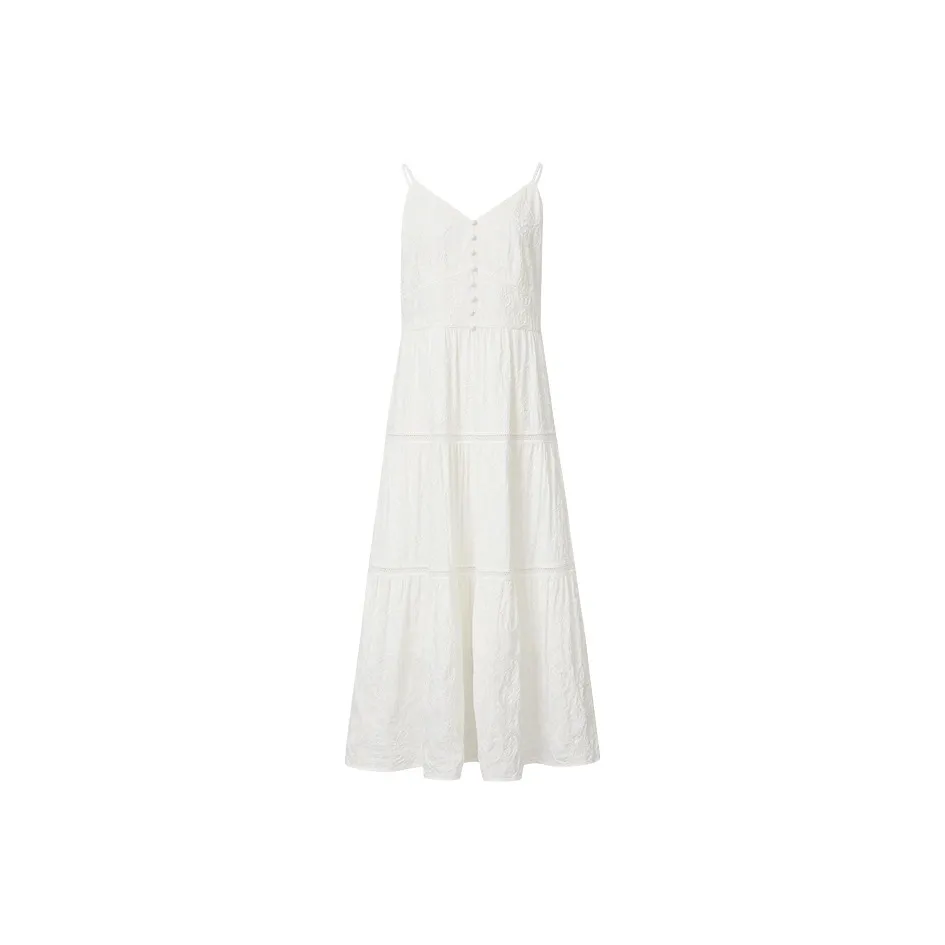 Hopeshow Slip Dresses Women's Raw White 001